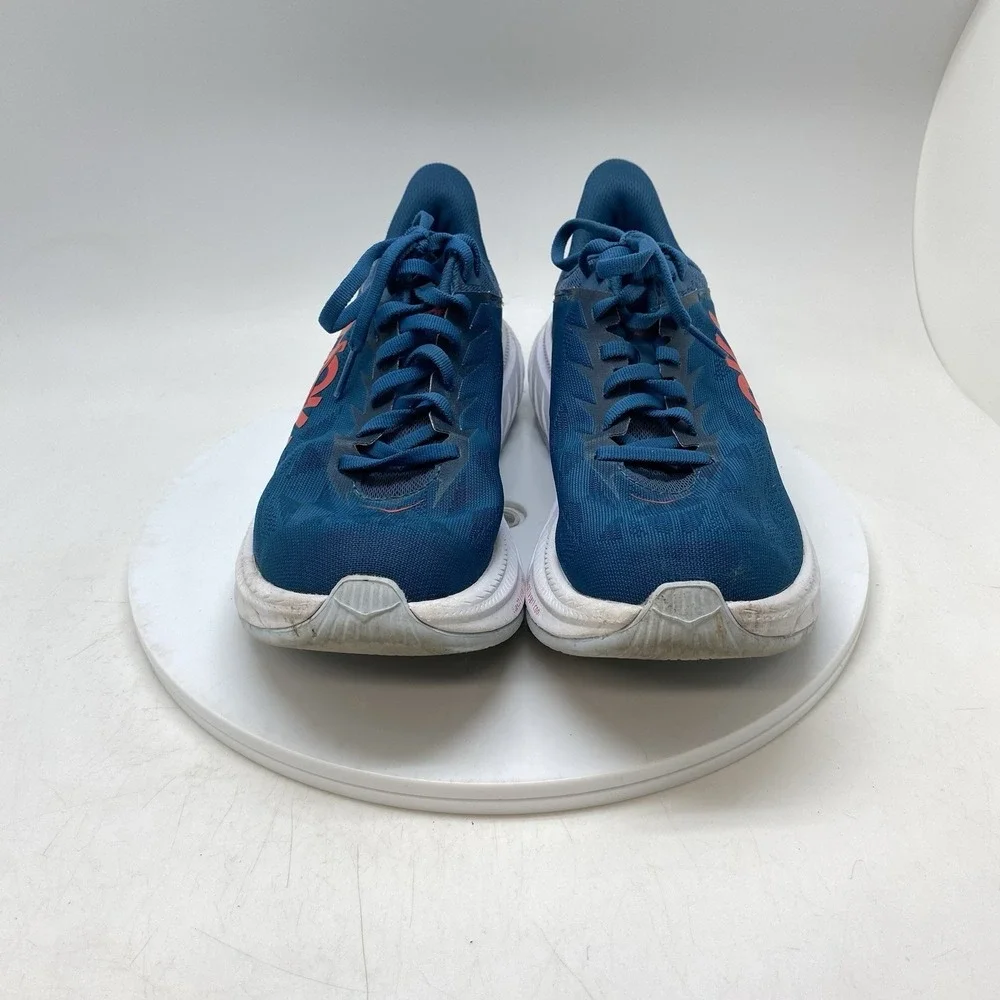 Hoka One One Sneakers Womens 7.5 Carbon X 2 1113527 MBHCR Blue Running Gym Shoes